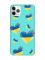 Матовий бірюзовий чохол на iPhone 11 Pro Max (6.5) :: Сердечка. Україна (принт 258)