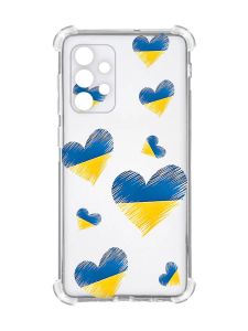 Чохол із потовщеними кутами на Oppo A72 5G :: Сердечка. Україна (принт 258)