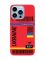 Матовий червоний чохол на Apple iPhone 13 Pro Max :: Авіаквиток Україна (принт 262)