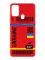 Матовий червоний чохол на Samsung Galaxy M30s/M21 :: Авіаквиток Україна (принт 262)