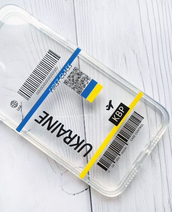 Прозорий чохол на Samsung Galaxy M33 5G :: Авіаквиток Україна (принт 262)