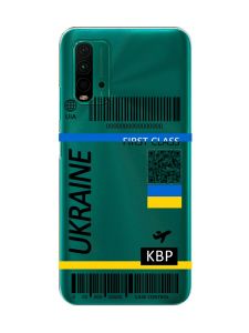 Прозорий чохол на Xiaomi Redmi 9T  :: Авіаквиток Україна (принт 262)