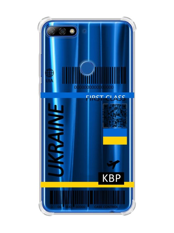 Чохол з потовщеними кутами на Huawei Y7 2018/Y7 Prime 2018 :: Авіаквиток Україна (принт 262)