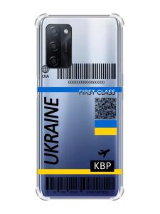 Чохол з потовщеними кутами на Oppo A55 :: Авіаквиток Україна (принт 262)