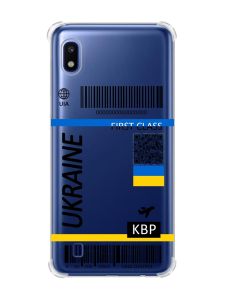 Чохол з потовщеними кутами на Samsung Galaxy A10 (2019)/A105 :: Авіаквиток Україна (принт 262)