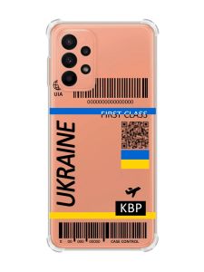Чохол з потовщеними кутами на Samsung Galaxy A23 :: Авіаквиток Україна (принт 262)