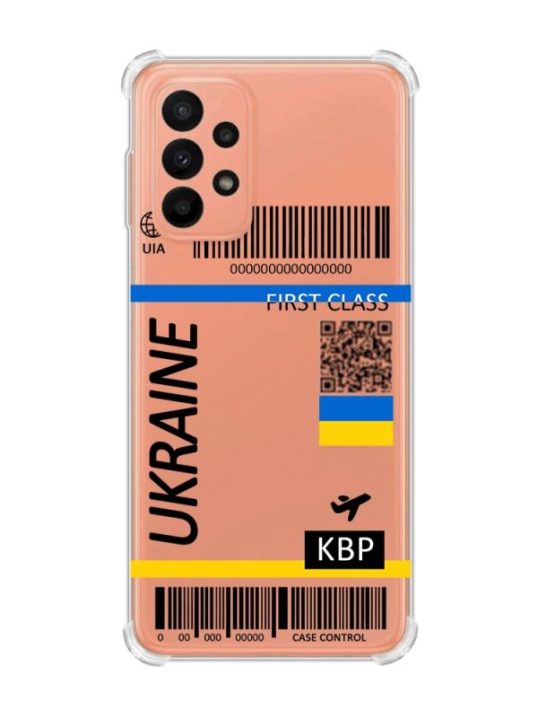 Чохол з потовщеними кутами на Samsung Galaxy A23 :: Авіаквиток Україна (принт 262)