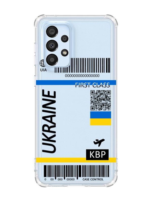 Чохол з потовщеними кутами на Samsung Galaxy A33 5G :: Авіаквиток Україна (принт 262)