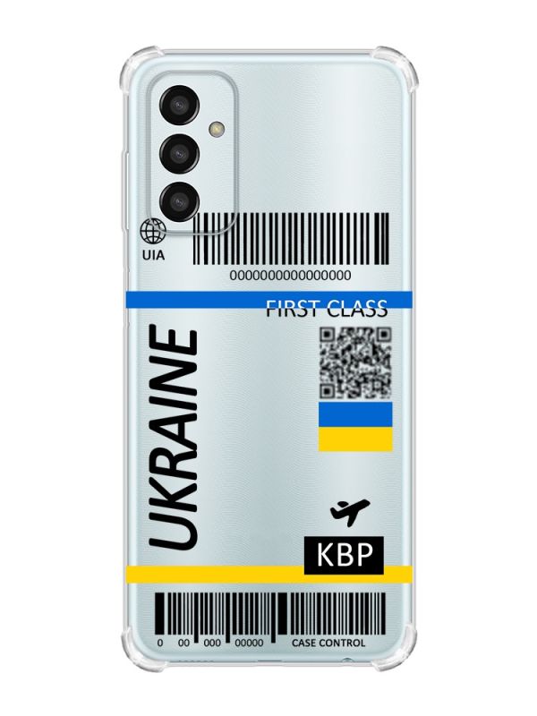 Чохол із потовщеними кутами на Samsung Galaxy M13 4G :: Авіаквиток Україна (принт 262)