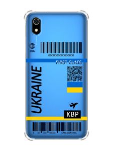 Чохол з потовщеними кутами для Xiaomi Redmi 7A :: Авіаквиток Україна (принт 262)
