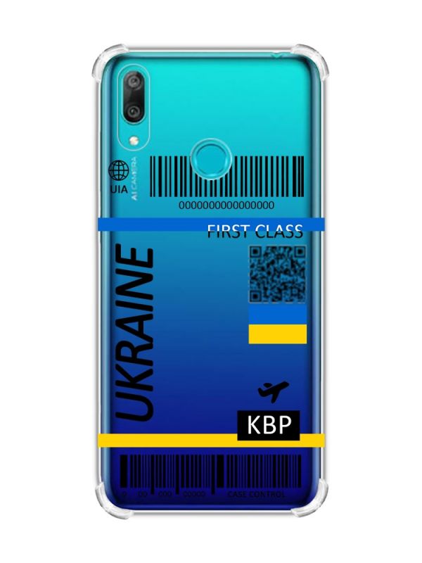 Чохол з потовщеними кутами Huawei Y7 2019/Y7 prime 2019 :: Авіаквиток Україна (принт 262)
