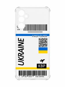 Чохол з потовщеними кутами на Samsung A34 5G :: Авіаквиток Україна (принт 262)