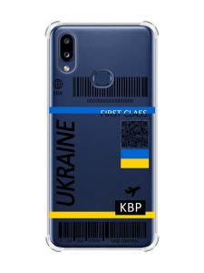 Чохол з потовщеними кутами на Samsung Galaxy A10s (A107) :: Авіаквиток Україна (принт 262)