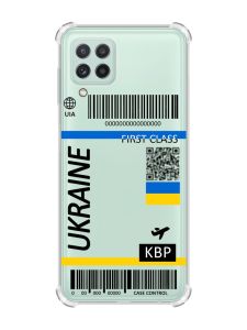 Чохол із потовщеними кутами на Samsung Galaxy A22 5G / A22s 5G :: Авіаквиток Україна (принт 262)