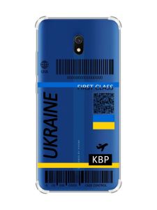 Чохол з потовщеними кутами на Xiaomi Redmi 8A :: Авіаквиток Україна (принт 262)