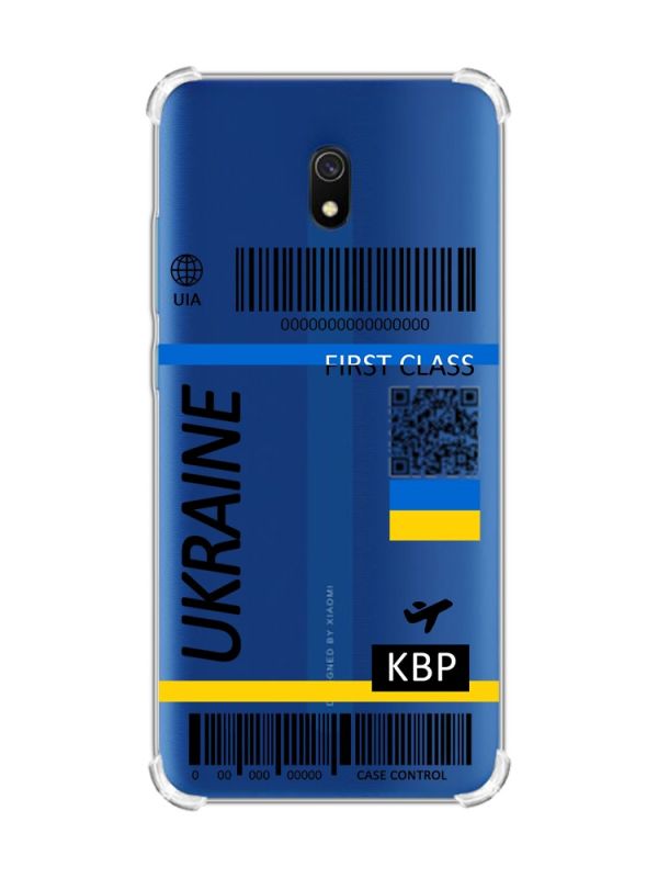 Чохол з потовщеними кутами на Xiaomi Redmi 8A :: Авіаквиток Україна (принт 262)
