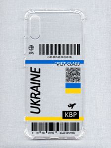 Чохол з потовщеними кутами на Xiaomi Redmi 9A :: Авіаквиток Україна (принт 262)