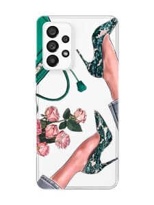 Прозорий чохол на Samsung Galaxy A53  :: Туфельки і квіти (принт 225)