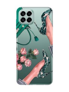 Прозорий чохол на Samsung Galaxy M33 5G :: Туфельки і квіти (принт 225)