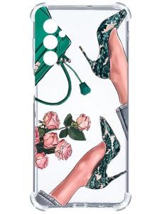 Чохол з потовщеними кутами на Samsung Galaxy A14 5G :: Туфельки і квіти (принт 225)