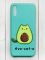Матовий бірюзовий чохол на Xiaomi Redmi 9А :: Котик Авокадо (принт 306)
