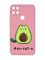 Матовий рожевий чохол на Xiaomi Redmi 10C :: Котик Авокадо (принт 306)