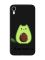 Матовий чорний чохол на Apple iPhone XR :: Котик Авокадо (принт 306)