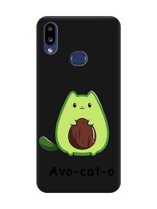 Матовий чорний чохол на Samsung Galaxy A10ѕ A107 :: Котик Авокадо (принт 306)