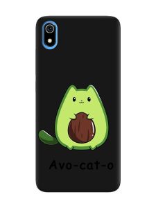 Матовий чорний чохол на Xiaomi Redmi 7A :: Котик Авокадо (принт 306)