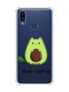 Чохол з потовщеними кутами на Samsung Galaxy A10s (A107) :: Котик Авокадо (принт 306)