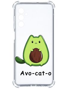 Чохол з потовщеними кутами на Samsung Galaxy A14 5G :: Котик Авокадо (принт 306)
