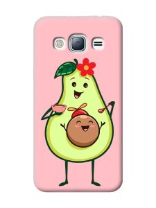 Матовий рожевий чохол на Samsung Galaxy J3 / J310 :: Малюк Авокадо (принт 309)