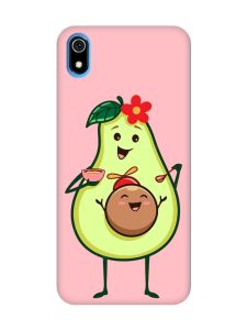 Матовий рожевий чохол на Xiaomi Redmi 7A :: Малюк Авокадо (принт 309)