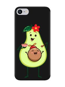Матовий чорний чохол на iPhone 7 / 8 :: Малюк Авокадо (принт 309)