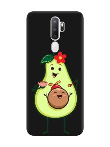 Матовий чорний чохол на Oppo A5 :: Малюк Авокадо (принт 309)