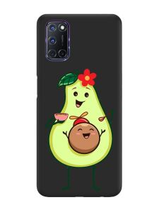 Матовий чорний чохол на Oppo A52/A72/A92 :: Малюк Авокадо (принт 309)
