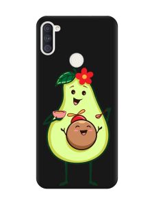 Матовий чорний чохол на Samsung Galaxy A11 :: Малюк Авокадо (принт 309)