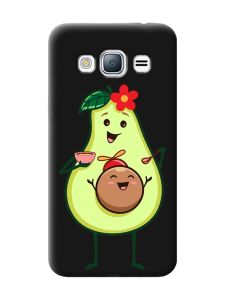 Матовий чорний чохол на Samsung Galaxy J3 / J310 :: Малюк Авокадо (принт 309)