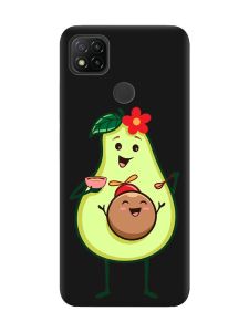 Матовий чорний чохол на Xiaomi Redmi 9C/10A :: Малюк Авокадо (принт 309)