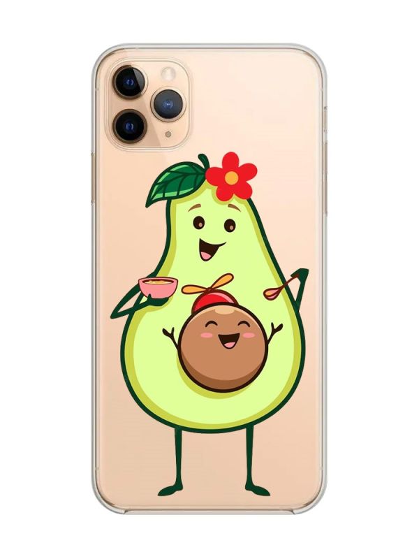 Прозорий чохол на iPhone 11 Pro Max (6,5) :: Малюк Авокадо (принт 309)