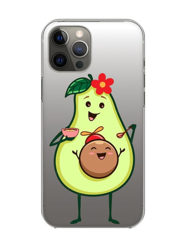 Прозорий чохол на iPhone 12 Pro Max :: Малюк Авокадо (принт 309)