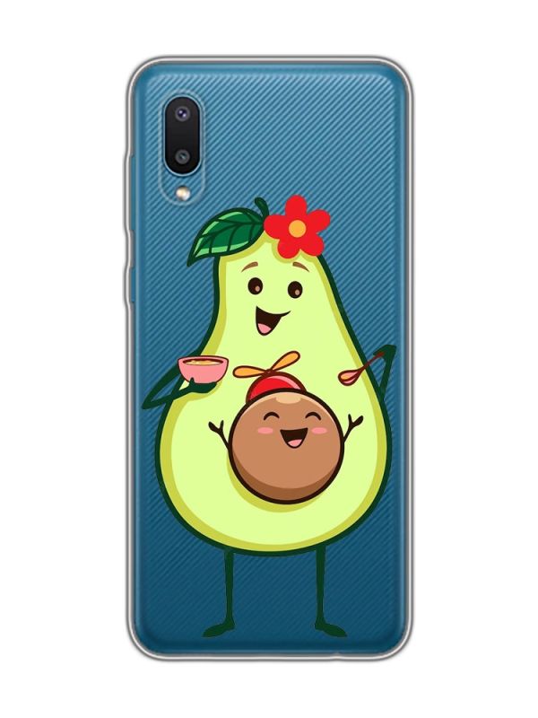 Прозорий чохол на Samsung Galaxy A02/A022 (2021) :: Малюк Авокадо (принт 309)