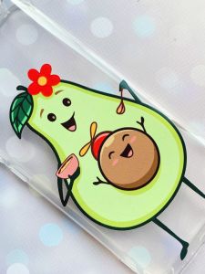 Прозорий чохол на Samsung Galaxy A04e/A042 :: Малюк Авокадо (принт 309)