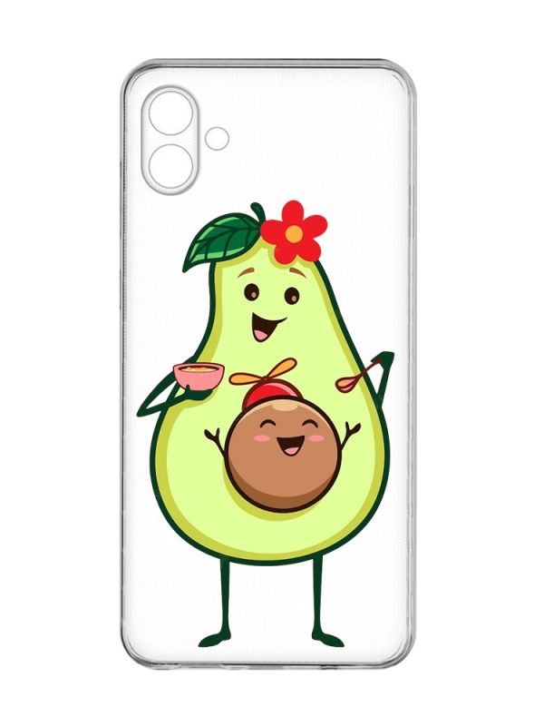 Прозорий чохол на Samsung Galaxy A04e/A042 :: Малюк Авокадо (принт 309)
