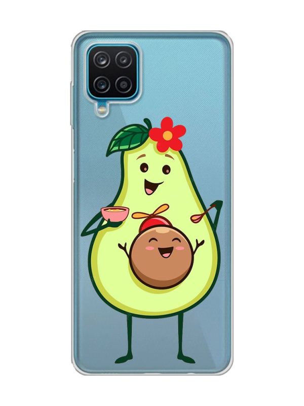 Прозорий чохол на Samsung Galaxy A12 4G :: Малюк Авокадо (принт 309)