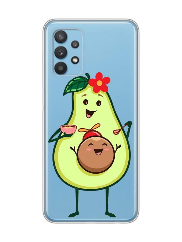 Прозорий чохол на Samsung Galaxy A32 :: Малюк Авокадо (принт 309)