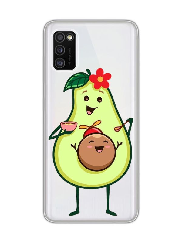 Прозорий чохол на Samsung Galaxy A41 :: Малюк Авокадо (принт 309)