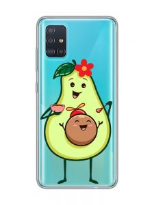 Прозорий чохол на Samsung Galaxy A51 :: Малюк Авокадо (принт 309)