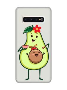 Прозорий чохол на Samsung Galaxy S10 :: Малюк Авокадо (принт 309)