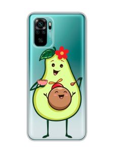 Прозорий чохол на Xiaomi Redmi Note 10 / Note 10s  :: Малюк Авокадо (принт 309)